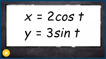 Eliminate the parameter to obtain an ellipse