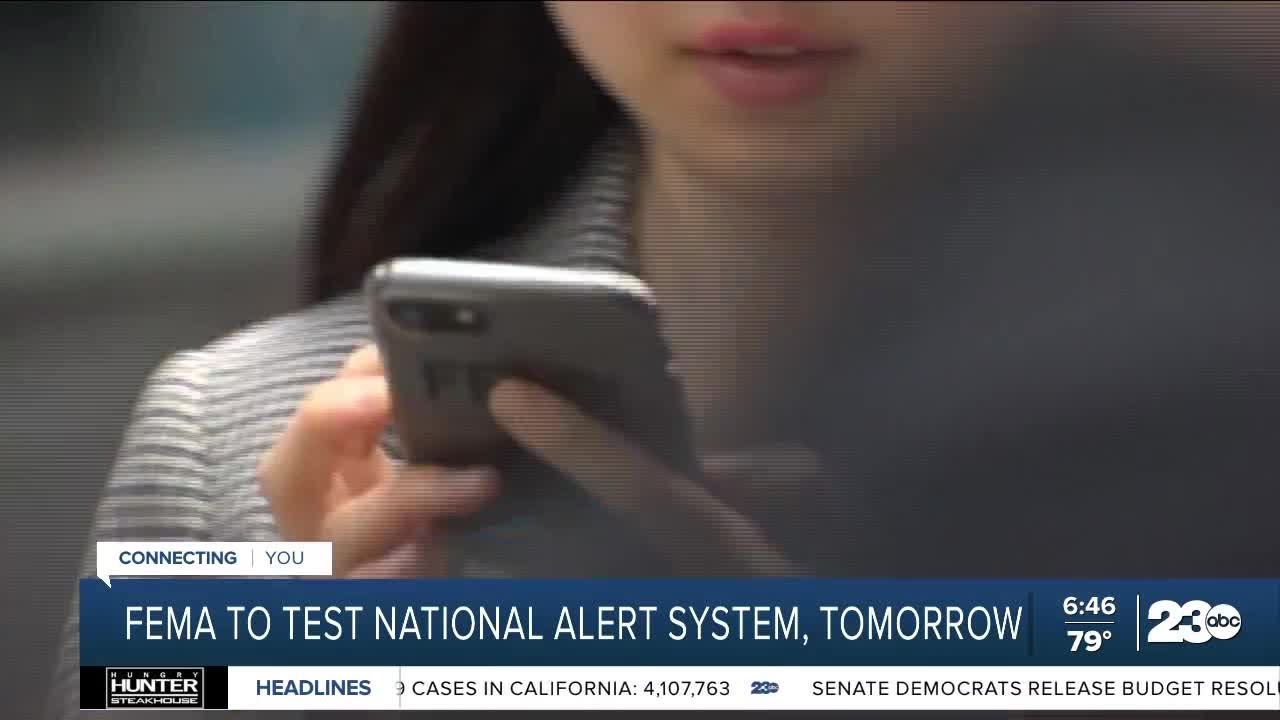 FEMA, FCC to test national emergency alert system on Wednesday