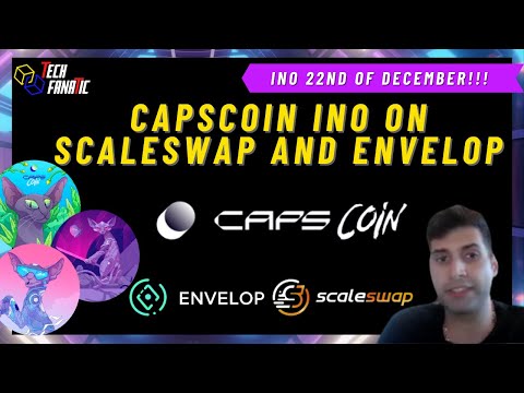 Capscoin NFT/Play2Earn gaming platform INO on Scaleswap and Envelop!