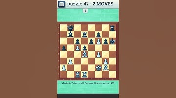 CHESS PUZZLE - 47 | Checkmate in two moves | Chess, Chess Strategy, Chess Game, Chess Puzzles