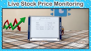 Portable Stock Price Monitoring Device using ESP32 & E-paper Display | ESP32 Projects | IoT Projects