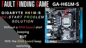 HOW TO REPAIR A GIGABYTE H61M-S RE-START PROBLEM | #gigabyte #h61M-S #motherboardrepair
