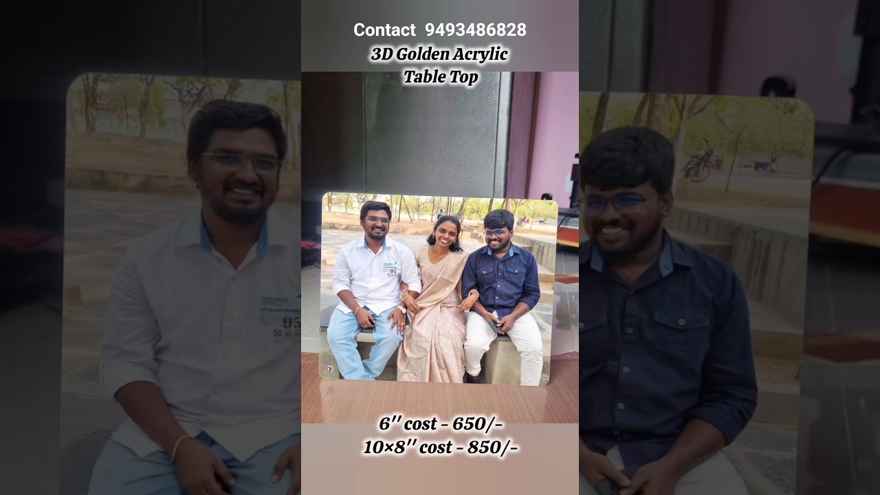 Customized 3D Acrylic Table Top 