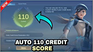 NEW TRICK TO FIX LOW CREDIT SCORE IN MOBILE LEGENDS IN 2022