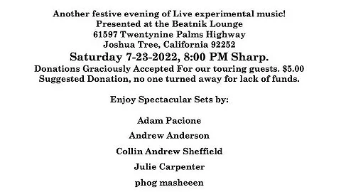 Colin Sheffield, Adam Pacione & Andrew Anderson In...