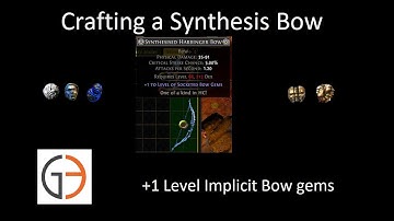 How to craft a +1 to Socketed Bow gems Implicit in Synthesis League