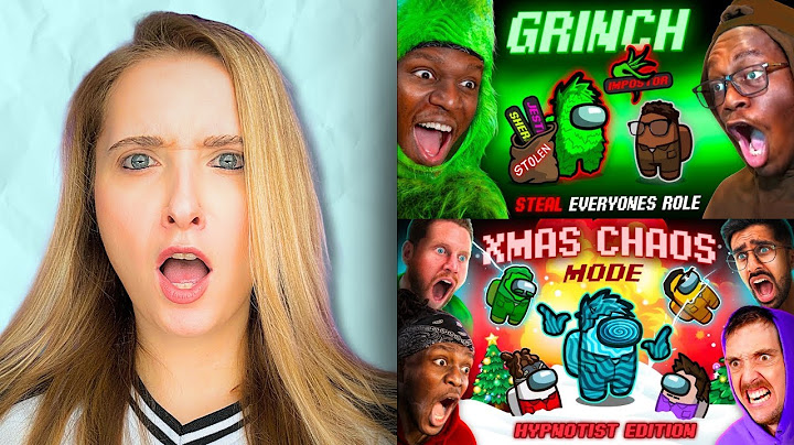 DOUBLE Reaction to SIDEMEN AMONG US XMAS CHAOS MODE: HYPNOTIST EDITION
