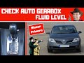 How To Check Automatic Transmission Fluid Level (Nissan Primera P12)