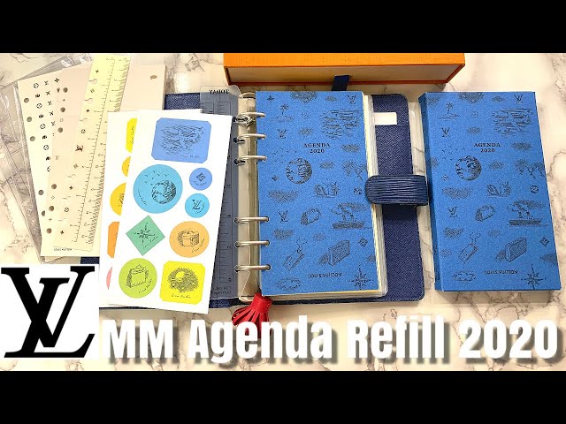 Louis Vuitton PM Agenda 2020 Refill Review & Planner Setup, LV MM  Comparison & Insert Evolution 