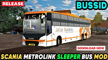 SCANIA METROLINK SLEEPER BUS MOD For Bus Simulator Indonesia || Bussid Mod || Offroad Gamers ||