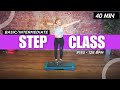 44 Min - Step aerobics 128 BPM - Basic to Intermediate - #185