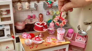 Celebrate LOVE with Miniverse Remix | Miniature Valentine feast 🧋🍪💝