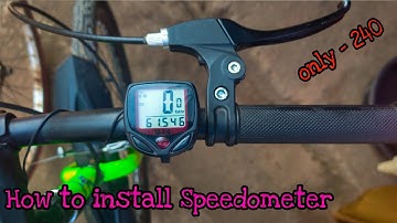 How to install cycle speedometer in any cycle