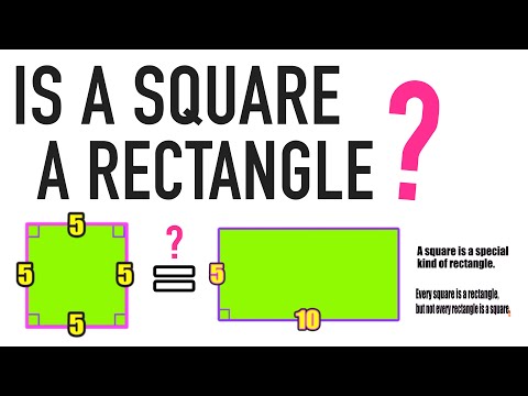 Video: Kan en kvadrat ritas som inte är en rektangel?