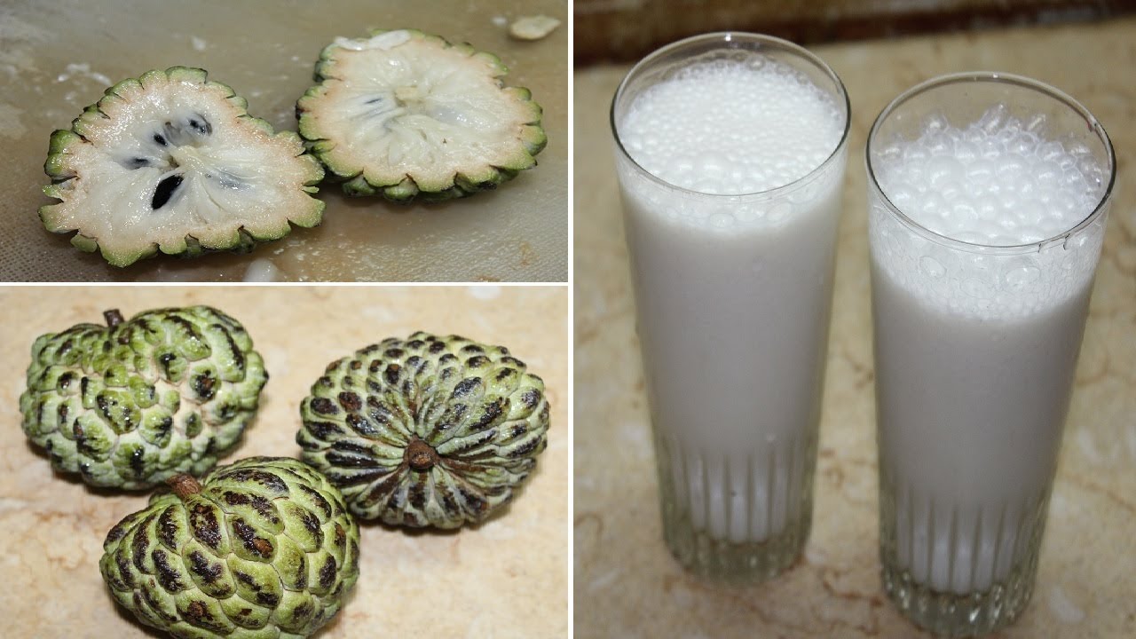 طريقة عصير فاكهة القشطة اللذيذ والصحي Cherimoya Juice Youtube