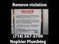 Howto Remove Illegal Basement Apartment Violation (718 567-3700 Brooklyn Plumber