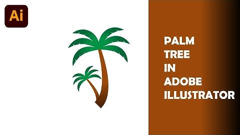 How to make Palm Trees in Adobe illustrator? - Adobe illustrator Cc Tutorial