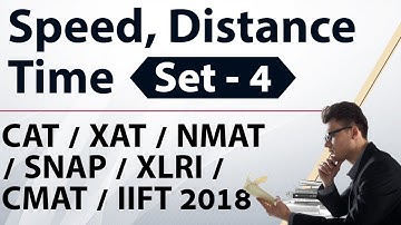 Speed, Distance & Time Set 4 for CAT/XAT/NMAT/SNAP/CMAT/IIFT 2018