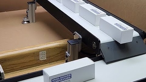 Waterfall Product Transfer Plate from Mini-Mover Conveyors