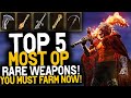 Elden Ring TOP 5 MOST OP RARE WEAPONS YOU MUST GET! - Elden Ring Best Rare Weapons