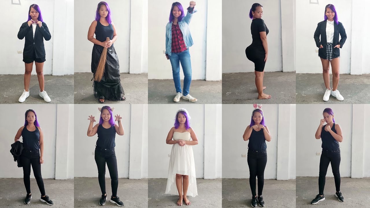 10 Quick & Easy Last Minute DIY Halloween Costumes You Already Have in your Closet YouTube