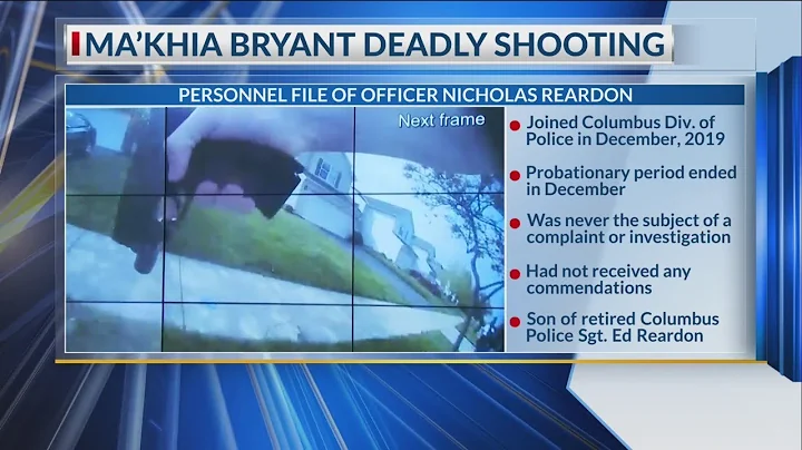 Officer personnel file of Nicholas Reardon