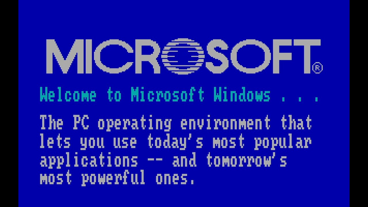 激レア　90s Microsoft Windows ma-1 Microsoft Windows 1.01 Demo - 1985/11 - YouTube