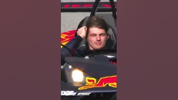 Thumbnail of Charles Leclerc imitate Max Verstappen cap flying off | F1