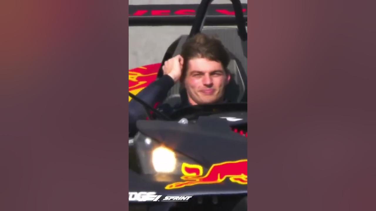 Charles Leclerc imitate Max Verstappen cap flying off | F1