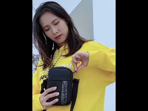 Сумка через плече TIGERNU T-S8135 Крос-боді водостійка Сіра, відео 1