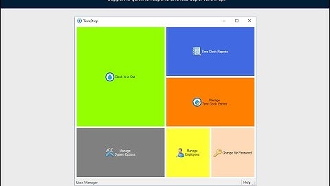 TimeDrop Time Clock Department/Group Setup/Reporting