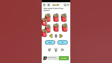 Brain Out Level 51 How many french fries below