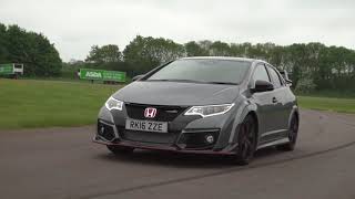 Ford Focus RS vs Honda Civic Type R vs VW Golf R drag race \& review | Head2Head