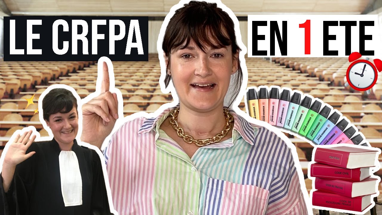 CRFPA 2026 : RÉVISER EN UN SEUL ÉTÉ (mon expérience, erreurs à éviter, conseils ...)