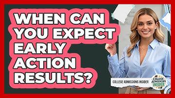 When Can You Expect Early Action Results?