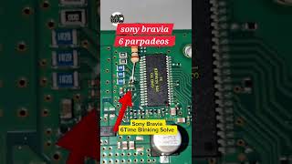 sony bravia 6 parpadeos solucion
