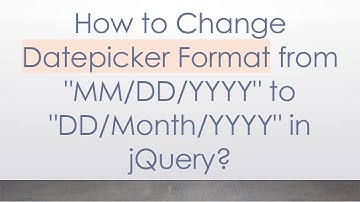 How to Change Datepicker Format from "MM/DD/YYYY" to "DD/Month/YYYY" in jQuery?