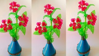 Amity Plastic Bottle Craft Idea | how to maka flowers  with recycled plastic bottles 