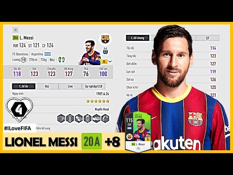 Trải Nghiệm Cầu Thủ Chỉ Số OVR Cao Nhất Mùa 20A " Lionel Messi " 20A +8 & Siêu ĐH 500 Tỷ Cực Khủng