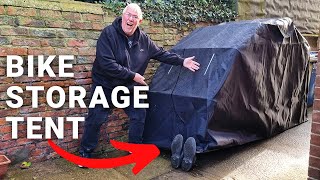 Motorcycle Storage Tent Review | Store Your Bike Outdoors In Winter | Vevor Motorcycle Shelter Guide