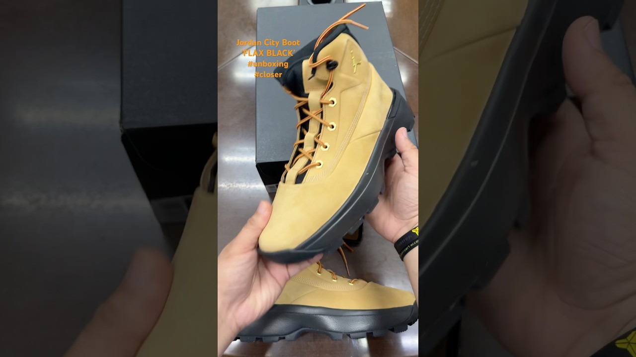 Jordan City Boot &lsquo;FLAX BLACK&rsquo; #closerlook #unboxing