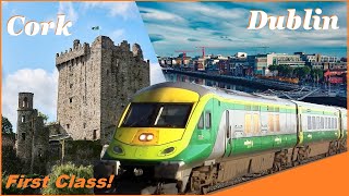 Irish Rail from Dublin to Cork | FIRST CLASS | Seats, booking, amazing views, visiting Ireland!