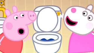 Peppa Pig Full Episodes | Peppa Gets Flushed Away | Kids Videos