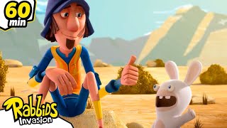 Rabbids hitch a ride | RABBIDS INVASION | 1H New compilation | Cartoon for Kids