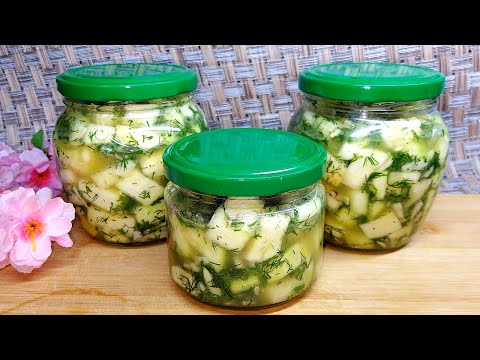 Кабачки на зиму КАК ГРИБЫ! Шикарная Закуска из Кабачков на зиму. Маринованные 🥒как огурчики !