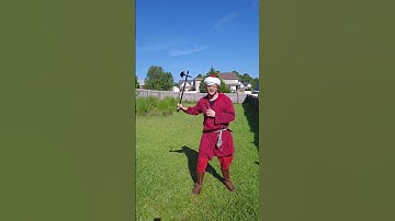 Swinging a tabar axe #axe