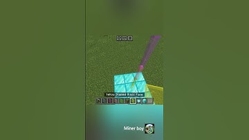 Mine craft tricks part - 7 | glass trick | #minecraft #tricks #trickschecker #Minerboy