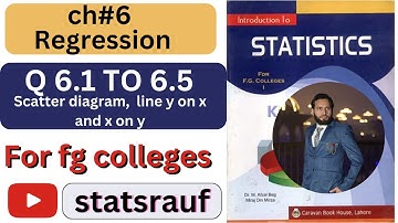 q6.1 to 6.5 ch6 regression dr m afzal beg book for fg colleges/statsrauf