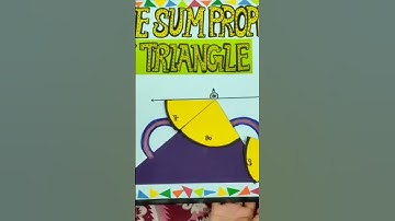 Angle Sum Property of 180° Triangle Model || Maths working Model |#shorts |#trending | Multi Shorts🔺