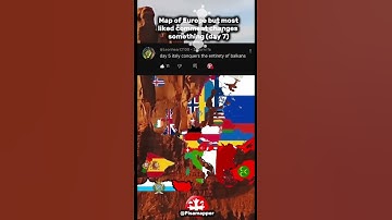 Map of Europe but most liked comment changes something (day 7)#fyp #viral #shorts #geography #map
